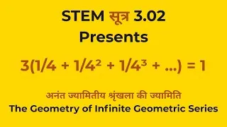 Thumbnail: 👉 Visual Proof: Why 3 × Σ(1/4ⁿ) = 1 | Infinite Geometric Series Explained