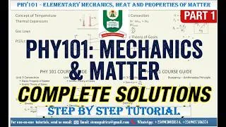 Thumbnail: PHY101 - Elementary Mechanics, Heat and Properties of matter