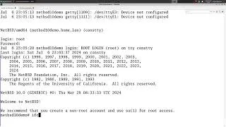 Thumbnail: NetBSD 10 installation in a bhyve zone