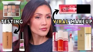Thumbnail: **TESTING VIRAL NEW MAKEUP ** FT:   e.l.f , Laura Mercier, Makeup by Mario