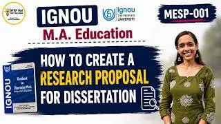 Thumbnail: Research Proposal | STEP-BY-STEP GUIDE | IGNOU MA Education (MESP 001)