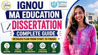 Thumbnail: Before You Start Your IGNOU MA Education Dissertation, Watch This!