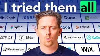 Thumbnail: Best Free Website Builder — I Built the Same Website 20 Times