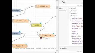 Thumbnail: Using Status information for flow debugging-Node-RED
