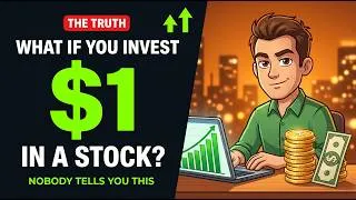 Thumbnail: What Happens If You Invest $1 in a Stock? (The Truth Nobody Tells You)