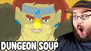 Thumbnail: CHAOTIC GODD BARBARIAN! MOTHER PLUCKER & GNOME KING'S COURT | DUNGEON SOUP REACTION!!!