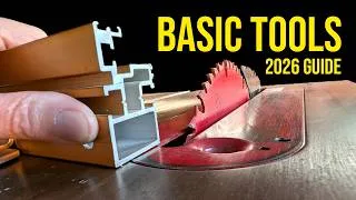Thumbnail: 2026 BEGINNERS' GUIDE to the TOOLS and SUPPLIES you need to start a woodworking hobby