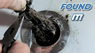Thumbnail: Slow Bathtub Drain? I Pulled Out a GIANT Hair Clog!