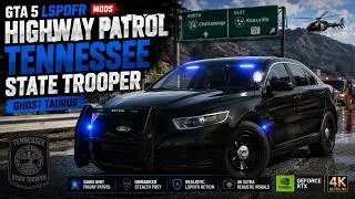 Thumbnail: GTA 5 LSPDFR Mods | Tennessee State Trooper GHOST Ford Taurus Highway Patrol | RTX 5090 4K