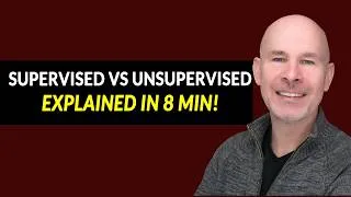 Thumbnail: Supervised vs Unsupervised Learning — Explained Simply