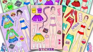 Thumbnail: Oddly Satisfying ASMR Sticker Book Kawaii Glitter Collared Tops & Royal Marching Band Jackets! ✨💖