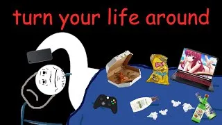 Thumbnail: how to ACTUALLY get your sh*t together in 11 minutes (explained by a stickfigure)