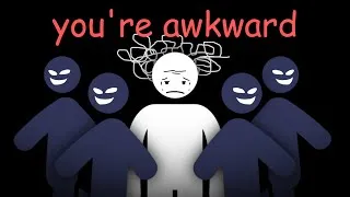 Thumbnail: how to actually cure your social anxiety in 8 minutes (explained by a stick figure)