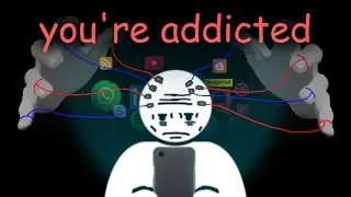Thumbnail: how to actually quit your social media addiction in 6 minutes (explained by a stick figure)