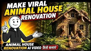 Thumbnail: Make Viral Animal House Renovation Ai se video kaise banaye 