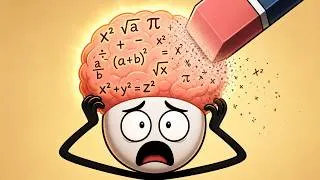 Thumbnail: Your Brain Deletes Math Overnight — Here's the Fix Nobody Teaches You