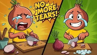Thumbnail: “Cut Onions Without Tears in 10 Seconds 👀”