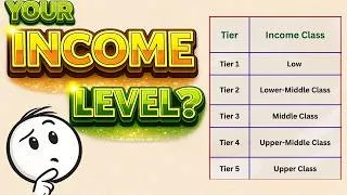 Thumbnail: Are you Middle Class? The 5 income tiers ranked | StickmenMoney
