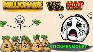 Thumbnail: 10 Financial Decisions That Separate People Who Hit $1M From Those Who Don't | StickmenMoney