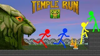 Thumbnail: Stickman VS Temple Run Animation 2: Minecraft Animation