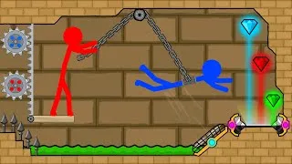 Thumbnail: Watergirl and Fireboy Stickman animation ,Light Temple Diamond (Parkour 2).