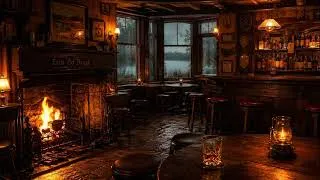 Thumbnail: Irish Lakeside Pub Ambience 🔥🌧️ | Rainy Autumn Evening | Celtic Guitar & Tin Whistle | Sleep & Study