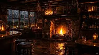Thumbnail: Irish Countryside Pub Ambience 🔥🌧️ Rainy Autumn Evening | Celtic Guitar & Tin Whistle Sleep & Study