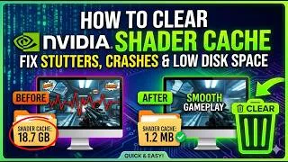 Thumbnail: How To Clear NVIDIA Shader Cache | Fix Stutters, Crashes & Low Disk Space