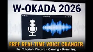 Thumbnail: W-Okada Voice Changer 2026: Best FREE Real-Time AI Voice Changer (Full Tutorial)