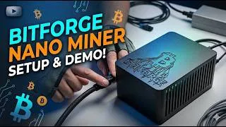 Thumbnail: Bitforge Nano: Super Simple Setup & Live Running Demo – Compact Open-Source Bitcoin Solo Miner!