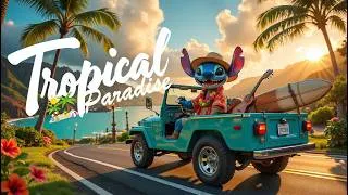 Thumbnail: Hawaiian Reggae Pop "You’ll Turn This Up with the Windows Down 🚗🎶" | Café • Driving • Easy Listening