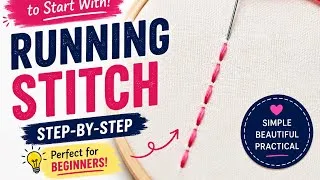 Thumbnail: Easy running stitch for beginners 