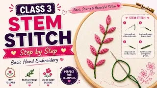 Thumbnail: Hand embroidery stem stitch