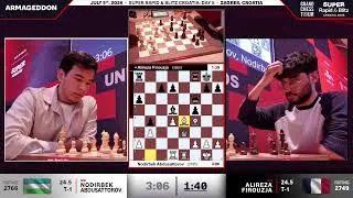 Thumbnail: ARMAGEDDON: Abdusattorov vs. Firouzja | Playoff #SuperRapidBlitzCroatia