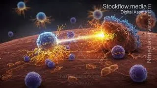 Thumbnail: Immune | Cancer Cell | Microscopic - 4K Stock Footage
