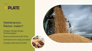 Thumbnail: 🍽️ Webinarium Räcker maten? – Ny rapport visar: Sverige producerar mer än vi behöver