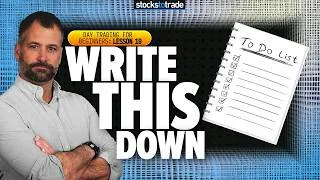 Thumbnail: Build a Trading Plan | The Missing Piece for Consistency | Lesson 19