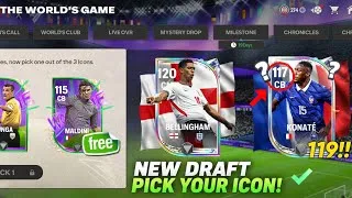 Thumbnail: FREE MALDINI!! LIVE OVR 119 OVR KONATÉ + 120 OVR BELLINGHAM ROAD TO THE FINAL DRAFT FC MOBILE 26!