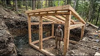 Thumbnail: Digging Into a Hillside to Build a Hidden Underground Stone Shelter  Start to Finish