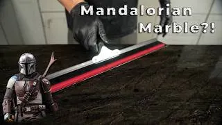 Thumbnail: $10K Black Granite for 10X Less | Mandalorian Marble Design