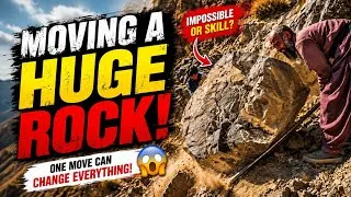 Thumbnail: Moving a HUGE Rock by Hand! 😱 Impossible or Pure Skill?