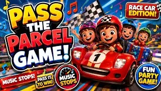 Thumbnail: Pass the parcel music that stops | Cars Party Edition | Music with Stops for Kids Parties & Play