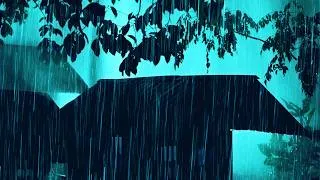 Thumbnail: Fall Asleep in UNDER 3 Minutes ⛈️ Heavy Rain, Thunder Sounds All Night Long on a Tin Roof
