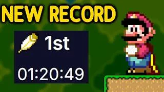 Thumbnail: A NEW Player got a Mario World Speedrun Record