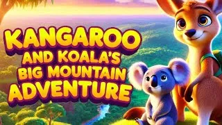 Thumbnail: Kangaroo 🦘 and Koala's 🐨 Big Mountain Adventure 🏞️ | A Heartwarming Tale of Courage & Friendship