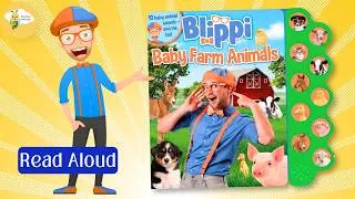 Thumbnail: Kids Storytime | Blippi Baby Farm Animal Sound Book | Picture Books Read Aloud