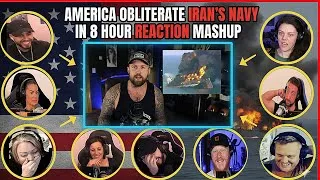 Thumbnail: Brits & Europeans Reacts to  America Obliterating Iran’s Navy in 8 Hours | Reaction Mashup