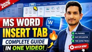 Thumbnail: MS Word Insert Tab Complete Guide in One Video | Complete Insert Tab In MS Word