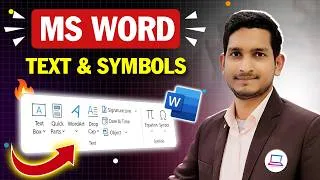 Thumbnail: Quick Parts, Drop Cap, Signature Line, Object, Equation and Symbols in MS Word