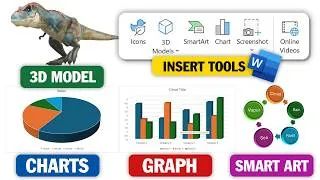 Thumbnail: Smart Art, 3D Model, Graphs And Charts in MS Word | INSERT Tools In MS Word